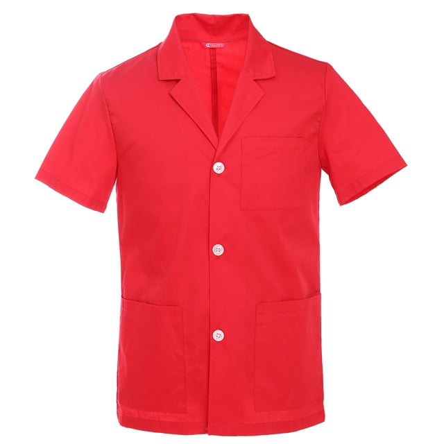 Men's 31 Inch Consultation Short Sleeve Lab Coat