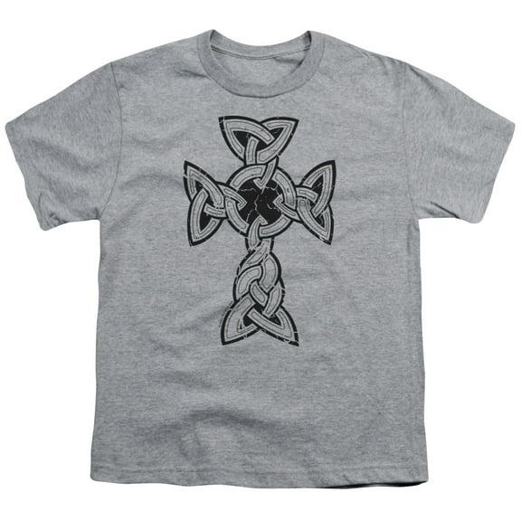 - Knotted Celtic Cross - Youth Short Sleeve Shirt - Small