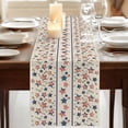 thumbnail image 3 of Table Runners 90 Inches Long Dress Scarves, Independence Day Farmhouse Coffee/Dining/Kitchen Table Runner for Living Room, 4th of July Red Blue Stripes Star Burlap 13x90 Inch, 3 of 9