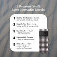 thumbnail image 2 of Toalla Nomadix Original Black Gingham 184x76 cm, 2 of 7