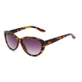 thumbnail image 2 of Women’s Cat-Eye Reading Sunglasses with Full Magnification & UV Protection - Stylish Outdoor Readers - Tortoise - 2.75, 2 of 6