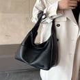 thumbnail image 3 of LNGOOR Snap Button Hobo Bag For Teen Girls Women College Students Rookies & White-Collar Workers Perfect For Office Work  Business Commute Best Work Bag For Women Solid Color Hobo Bag Sim, 3 of 7