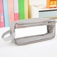 thumbnail image 1 of Bolsa de lápices de gran capacidad de seis capas, suministros de papelería, estuche transparente estético para bolígrafos, bolsa para lápices con cremallera para niñas, suministros escolares, 1 of 4