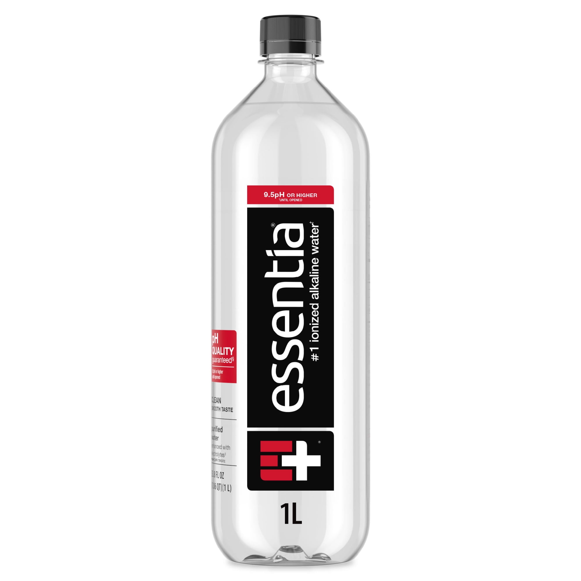 Essentia Ionized Alkaline Water, 9.5 PH until opened, 99.9% Pure, Bottled Water 34 fl oz