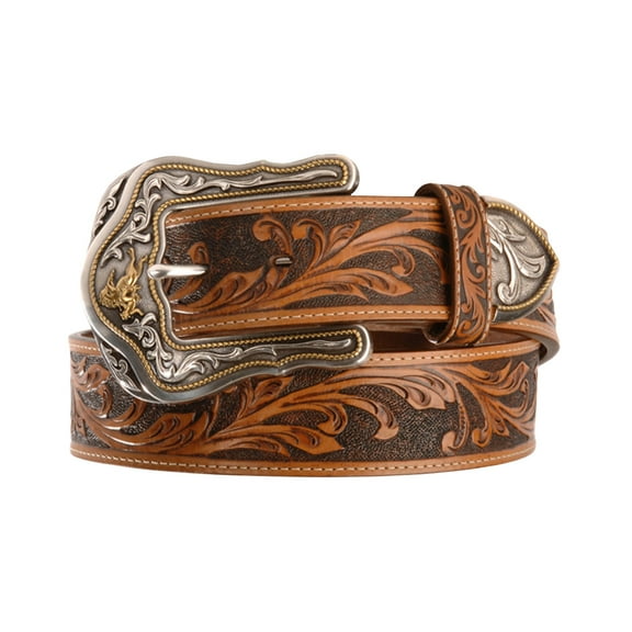 Tony Lama Westerly Ride Tooled Leather - Accessories Belt Men - C41514
