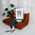 thumbnail image 2 of King Of Lions - Illustration Floral Animal Wildlife Tiger Boho Black and White Black Framed Wall Art Print 16 x 24 inches, 2 of 7