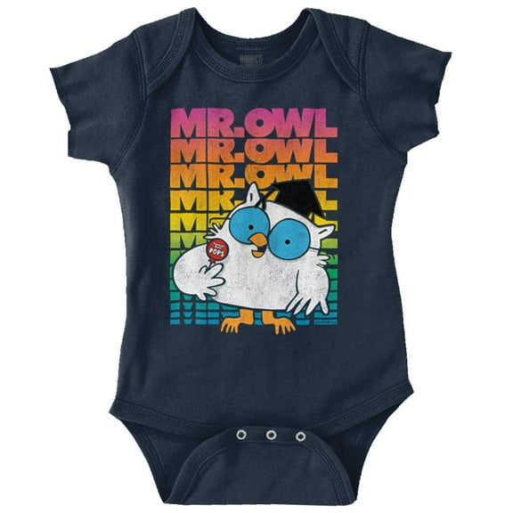Mr Owl Vintage Retro Tootsie Pops Romper Boys or Girls Infant Baby Brisco Brands 12M