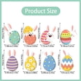 thumbnail image 2 of 8 Pcs 2D Easter Hanging Egg Ornaments, Multi Colored Hand Painted Easter Ornaments, DIY Tree Decor, Party Favors & Holiday Easter Decorations, 2 of 4