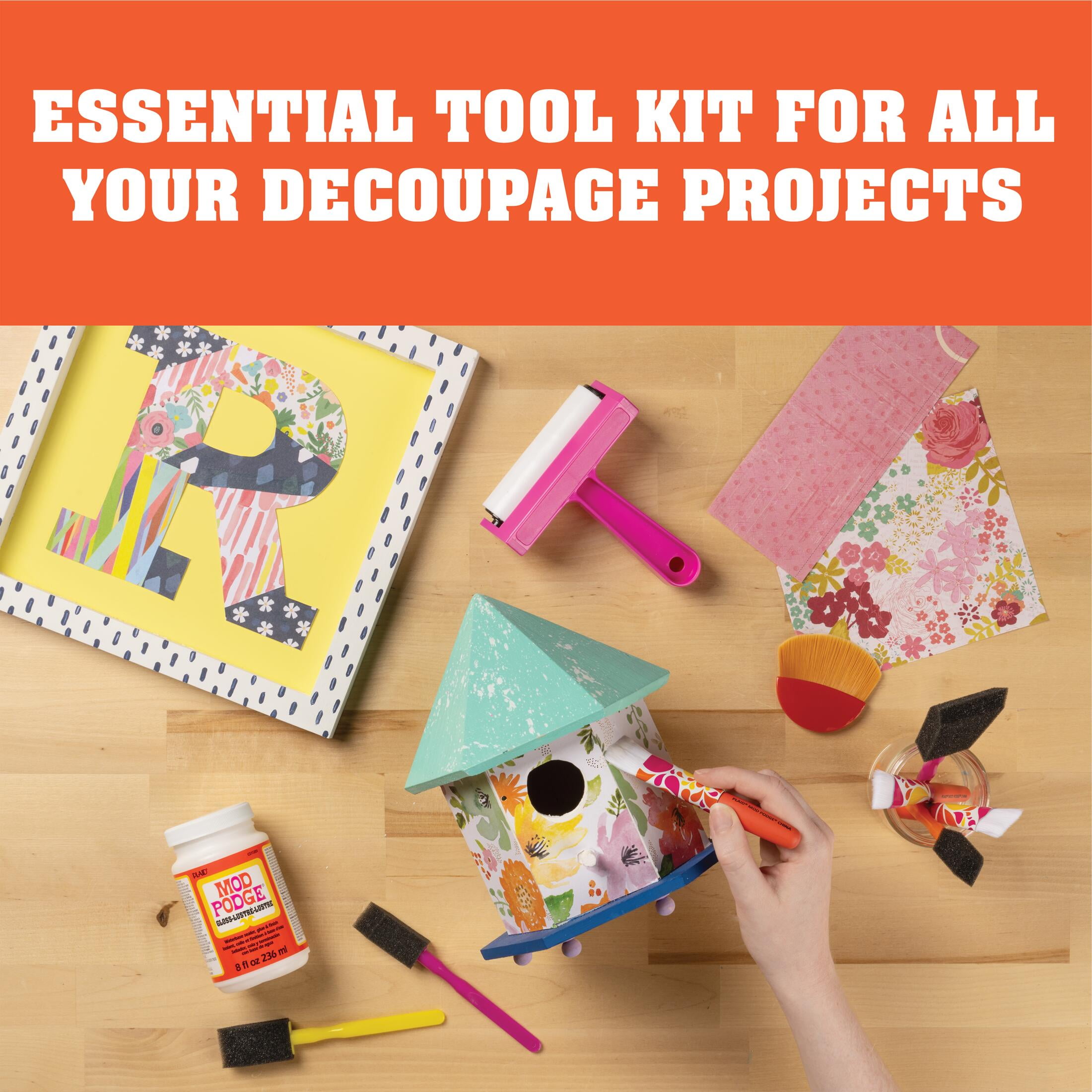 Mod Podge Decoupage Tool Kit, Set of 10