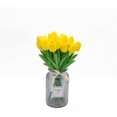 thumbnail image 3 of 20 piezas de tulipanes artificiales de PU táctil de un solo tallo arreglo de ramo de flores falsas para la decoración de la boda de la fiesta del hogar (amarillo) Sailing  Electrónica, 3 of 6