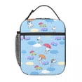 thumbnail image 3 of Bolsa de almuerzo con aislamiento térmico personalizada con diseño de Charlie Brown y hojas rastrilladas, lonchera reutilizable para mujeres, bolsas de mano para guardar alimentos para niños, 3 of 5