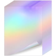 Koala Self-Adhesive Laminte Sheets A4, 20 Sheets, RAINBOW Overlay Film, Peel and Stick Holographic Clear Self Seal Laminating Sheets