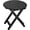Black, variant on Outdoor Small Table Square Folding Wooden Patio Side Table Furniture Table for Adirondack Chair, Balcony, Porch, No Assembly Required, Black