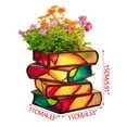 thumbnail image 2 of Limited Time Only! Stacked Books Resin Planter, Mini Desktop Pot for Small Plants, Decorative Desktop Storage, Novelty Resin Flower Pot for Office and Home Décor, 2 of 5