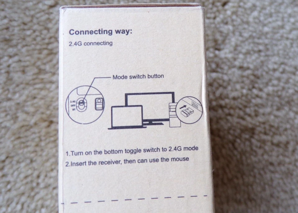 Edjo M269 Usb 2.4G &Bluetooth Wireless Mouse Pink; T28