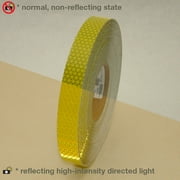 Oralite (Reflexite) V98 Microprismatic Conspicuity Tape: 1 in x 50 yds. (Fluorescent Yellow)