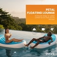 thumbnail image 3 of Intex Petal Floating Lounge Chair Pool Float Lounger w/ Cupholder, Blue & White, 3 of 6