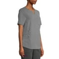 thumbnail image 5 of ClimateRight by Cuddl Duds Women's and Women's Plus Short Sleeve Stretch Woven Scrub Top, 5 of 6