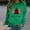 Green(New), variant on PNTUTB Fashionable Women's Christmas-Themed Print Casual Long Sleeve Crew Neck Cute Pullover Sweatshirt