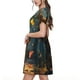 thumbnail image 2 of Balery Cute Butterfly Bear Vestidos sueltos de manga corta para mujer, vestidos de verano 2025, vestidos casuales de corte A con vuelo., 2 of 6