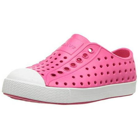 Native Jefferson Kids Junior Shoes Hollywood Pink Shell White