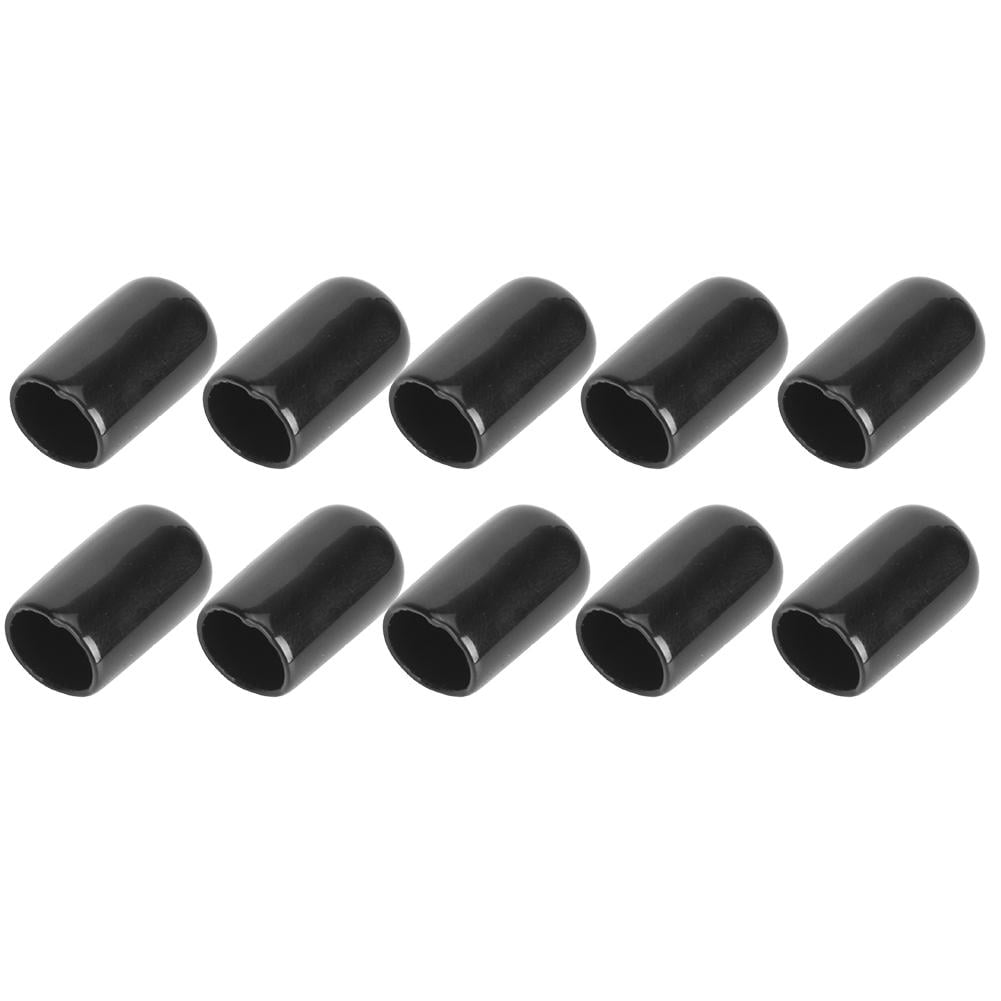 10pcs Pool Head Snooker Cue Accessory Cover Billiard Tip Rubber Protector Bottom Slip On Club