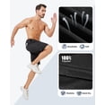 thumbnail image 5 of 3 Pack Men's 2 In1 Gym Shorts Men with Pockets 7 inch Workout Shorts Men Running Shorts with Liner&Towel Loop, 5 of 7