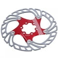 thumbnail image 4 of Mountain Bike Brake Disc, Bicycle Brake Disc, Easy to Adjust Lightweight for Road Bike Cycling Accessory red+silver, 4 of 8