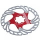 thumbnail image 4 of Disco flotante de 6 pernos para una mayor seguridad en el ciclismo Disco de freno para bicicleta de montaña de 180 mm rojo y plateado, 4 of 8
