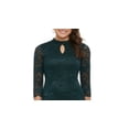thumbnail image 2 of Kensie Women's Lace 3/4 Sleeve Bodycon Dress Green Size 8, 2 of 3