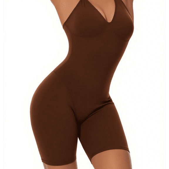 Yookey Women Slimming Bodysuits Shapewear Tops Tummy Control Body Shaper Spaghetti Strap Camisole Leotards Bodycon Jumpsuit