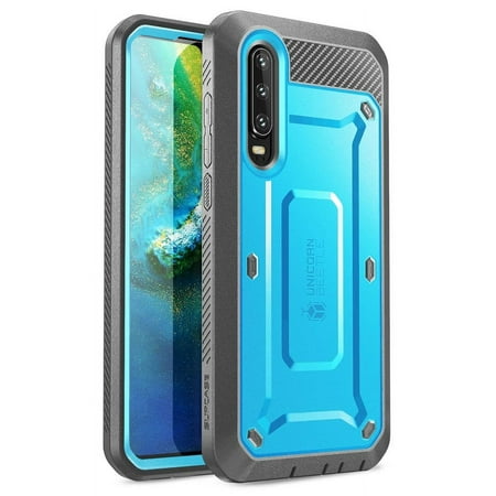 SUPCASE Unicorn Beetle Pro Series Designed for Huawei P30 Case (2019 Release) Full-Body Dual Layer Rugged with Holster & Kickstand, Blue