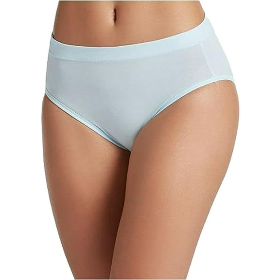 Jockey Cotton Stretch Hi Cut 1555, Blue, 6/Medium