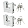 thumbnail image 1 of Candado de alta seguridad Uxcell, candados de acero con gancho en forma de D de servicio pesado 2", 1 of 7