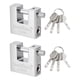 thumbnail image 1 of Candado de alta seguridad Uxcell, candados de acero con gancho en forma de D de servicio pesado 2", 1 of 7