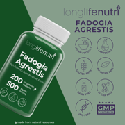 Fadogia Agrestis 500mg - 200 Vegetarian Capsules