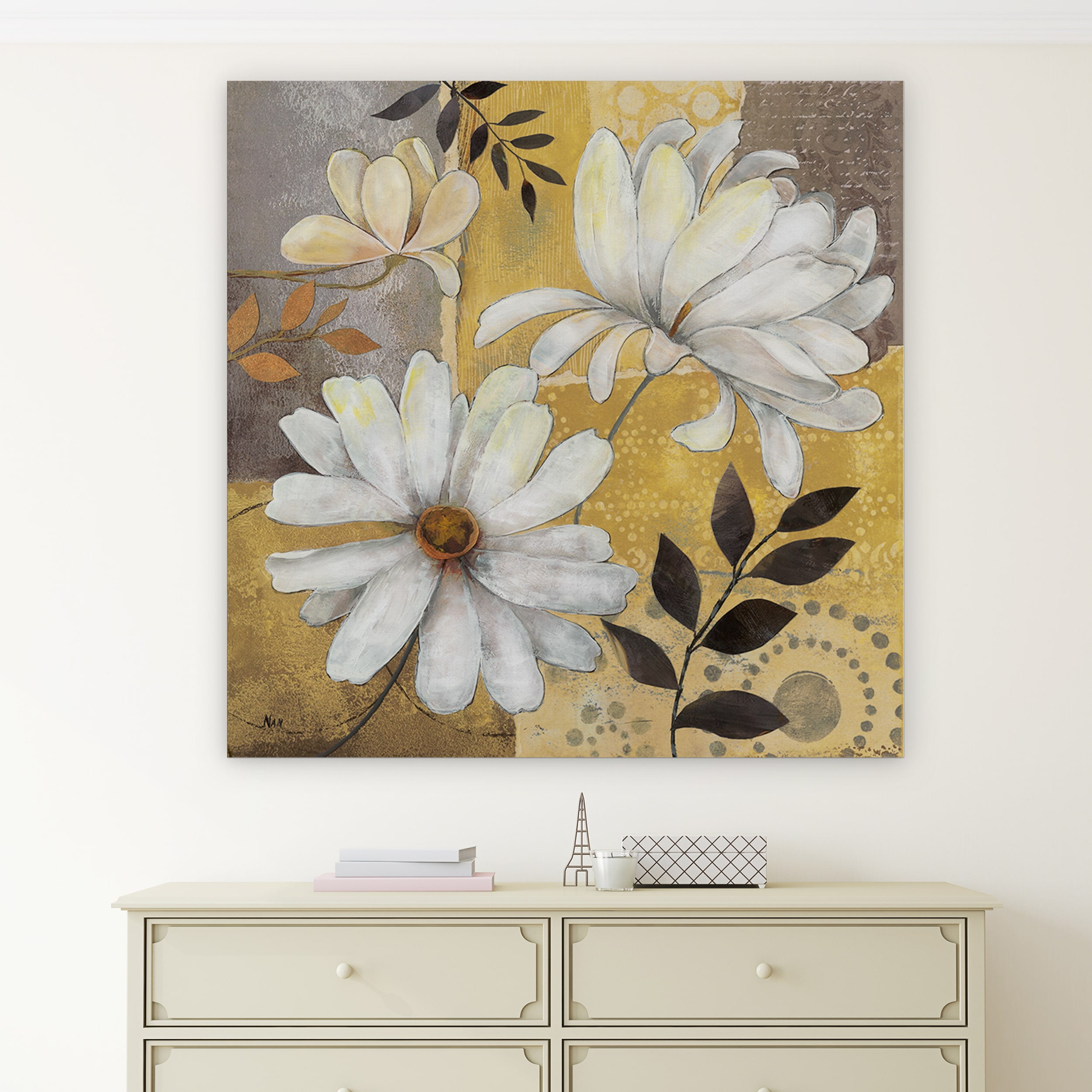 Wexford Home 'June's Blooms I' Premium Gallery Wrapped Canvas Wall Art ...