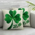 thumbnail image 3 of TIAOTIAOHOU St Patricks Day Pillow Covers Green Buffalo Plaid Clover Shamrock Pillow Case Happy Saint Patricks Day Decorations for Home Cushion Covers Decor for Sofa Couch Bed, 3 of 5