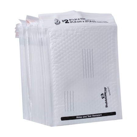 Duck Self-Seal Poly Bubble Mailer #2, 8.5" x 11", Solid Print, 25 Pack