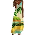 thumbnail image 2 of Fankiway Robe Imprimée à Bretelles Dos Nu de Printemps/été à la Mode pour Femme Robes d'Été de Plage pour Femmes Grande Taille Robes pour Femmes, 2 of 5