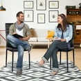 thumbnail image 6 of SESSLIFE Dining Chairs Set of 4, Black Dining Room PU Chairs, Dining Side Chairs for Home Kitchen Living Room, 6 of 10