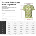 thumbnail image 2 of Yiaed Gnome and Pineapple Print Mens Short Sleeve Tight Fit T-Shirt, Crewneck Casual Tee-X-Large, 2 of 5