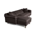 thumbnail image 3 of Sala Modular Makora Sofá Cama Reversible Lino Chocolate Beehive Memory Foam Modelo Sampeiro, 3 of 8