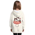 thumbnail image 2 of Xoenoiee Cat Mushroom Heart Print Long Hoodies Sweatshirt for Kids Long Sleeve Shirt Pullover Hoodie Dress for Teen Girls Oversized Fall Outfits Sweat Shirts Jumpers with Pocket, 9-10 Years, 2 of 7