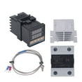 thumbnail image 2 of Kit de controlador de temperatura PID, termostato PID digital Termostato PID digital rápido Termostato PID con disipador de calor blanco Tecnología avanzada Jadeshay  A, 2 of 8