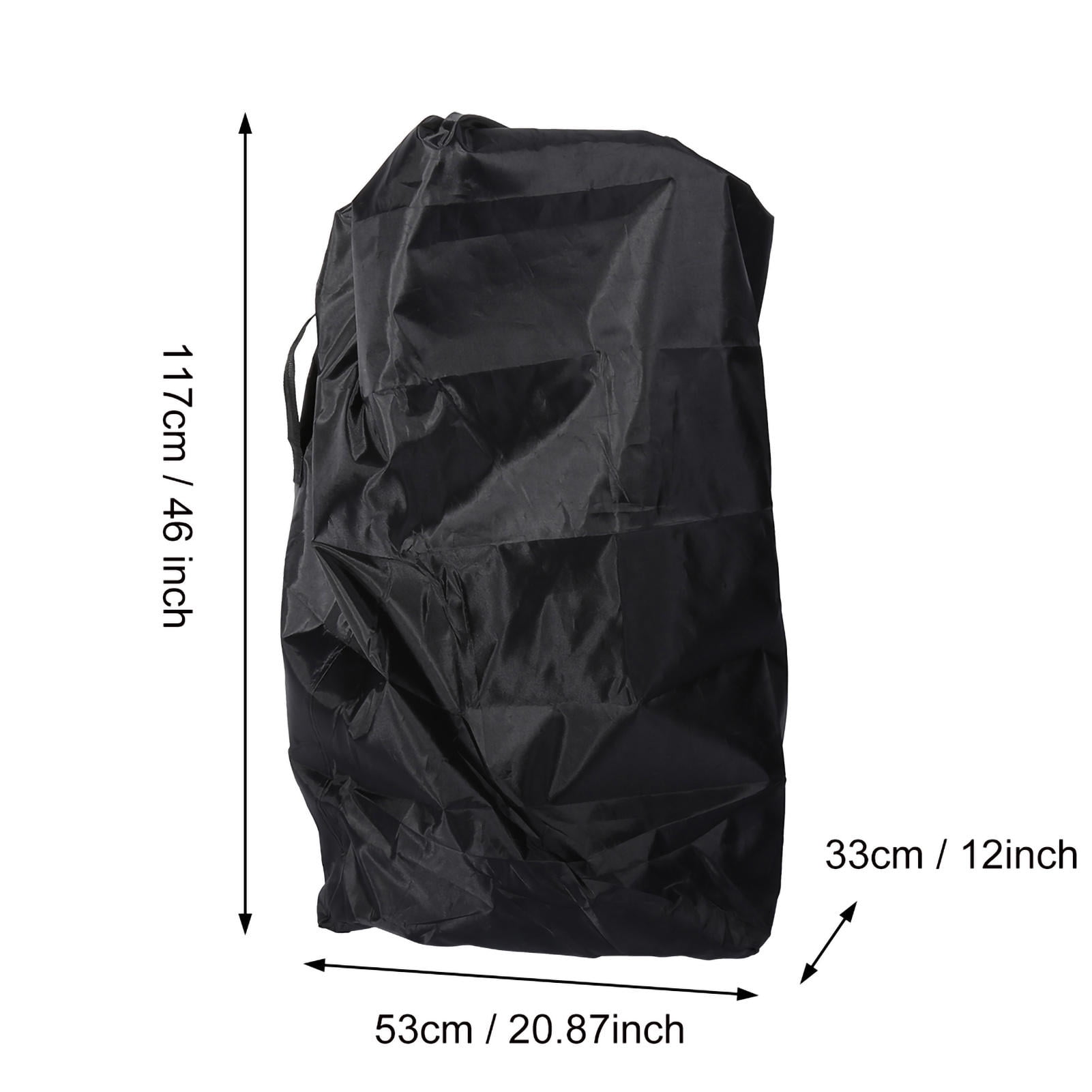 Rupoun Universal Infant Stroller Travel Bag – Foldable Oxford Cover with Draw‑String Closure, Black, Fits Most Pushchairs, Eco‑Friendly & Dust‑Proof