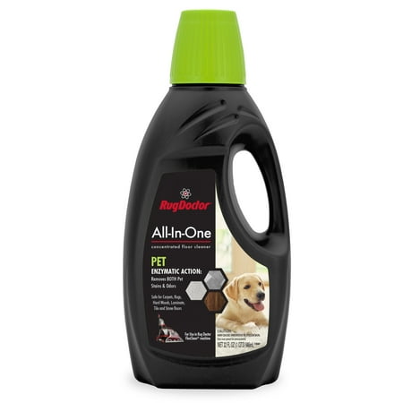 Rug Doctor All-In-One Pet Concentrated Floor Cleaner (32 oz.); Dual Action, Pro-Enzymatic Formula Effectively Removes Pet Stains, Messes, and Odors from Hard & Soft Floors; Use with FlexClean