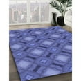 thumbnail image 3 of Ahgly Company Machine Washable Indoor Rectangle Transitional Light Slate Blue Area Rugs, 6' x 9', 3 of 7
