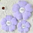 thumbnail image 2 of SUSIELADY Flower Pillow, Flower Shaped Pillow Decorative Throw Pillows for Bed Couch Sofa Bedroom Living Room, Cute Daisy Pillow Dorm Decor Floor Seating Cushion, 11.81” , Purple, 2 of 7