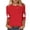 Red, variant on Feancey Funny Halloween T Shirts for Women 3/4 Sleeve Crewneck Tunic Tops Holiday Casual Ghost Print Graphic Tees Loose Fit Dressy Blouse Khaki L